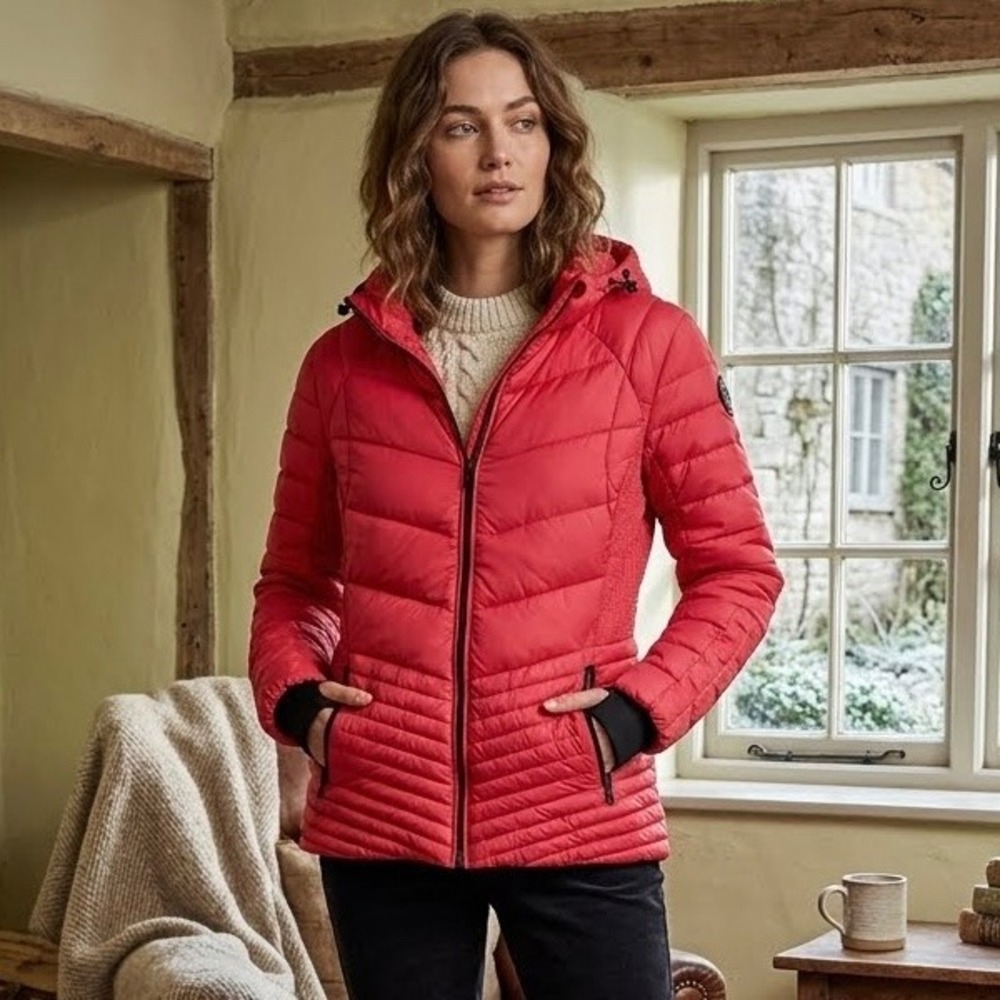 Pajar Canada Sunnybrooke Hooded Packable Puffer Jacket - Red - Size XL